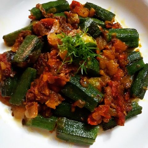 Representative photograph of bhindi masala