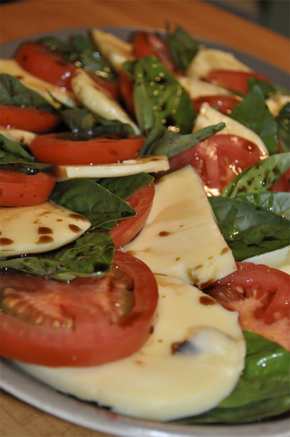 Representative photograph of caprese salad