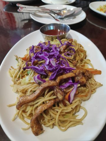 Representative photograph of chicken chow mein