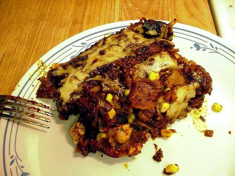 Representative photograph of chicken enchiladas