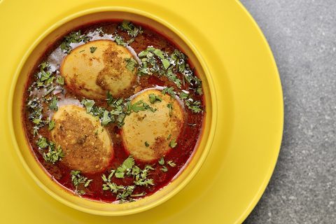 Representative photograph of egg curry