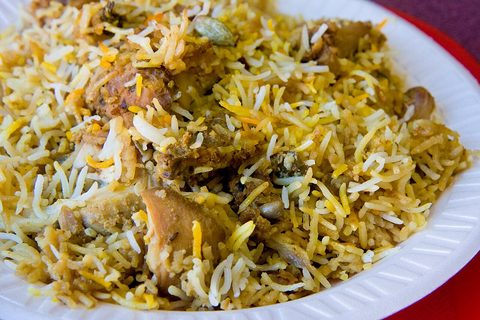 Representative photograph of hyderabadi chicken biryani