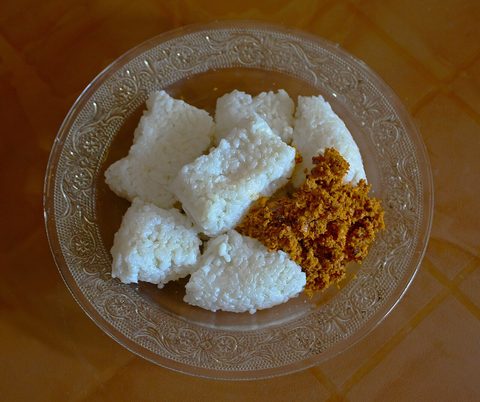 Representative photograph of Kiribath. The photograph includes sambol not included in this draft.