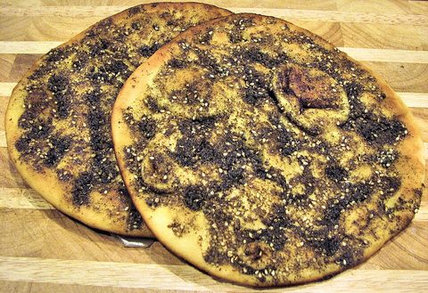 Representative photograph of Manakish Zaatar.