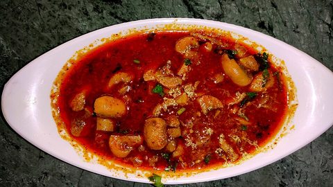 Representative photograph of mushroom masala