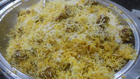 Representative photograph of mutton biryani