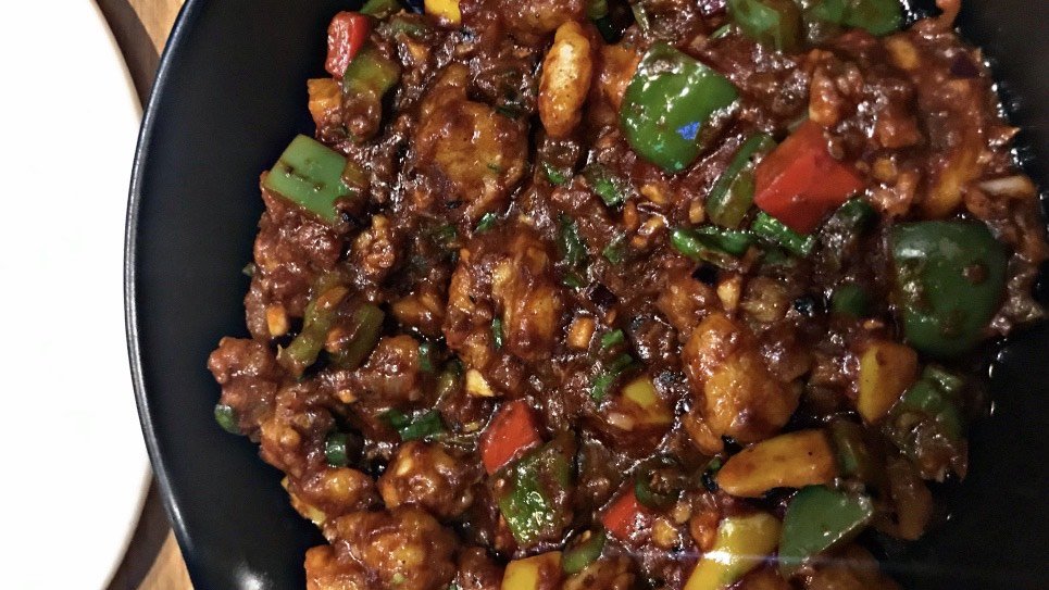 Representative photograph of prawn masala